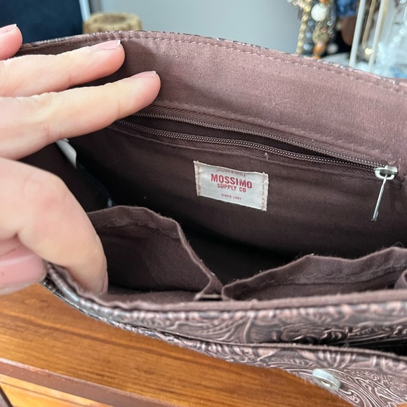 Mossimo Supply Co Tooled Leather Handbag - Picture 6 of 11